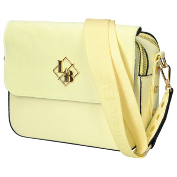 Dámska crossbody kabelka žltá - Laura Biaggi Wiana