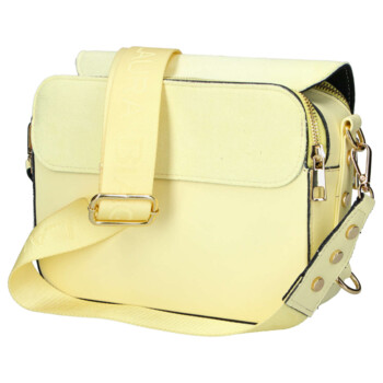 Dámska crossbody kabelka žltá - Laura Biaggi Wiana