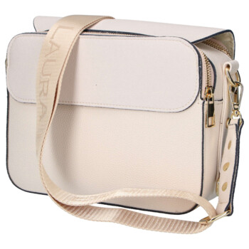 Dámska crossbody kabelka béžová - Laura Biaggi Wiana