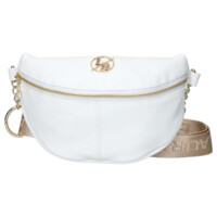 Dámska koženková ľadvinka biela - Laura Biaggi Adae