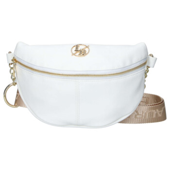 Dámska koženková ľadvinka biela - Laura Biaggi Adae