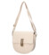 Dámska koženková crossbody kabelka béžová - Laura Biaggi Mirella