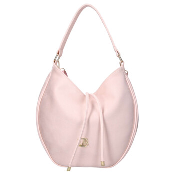 Dámska koženková kabelka cez rameno ružová - Laura Biaggi Elin