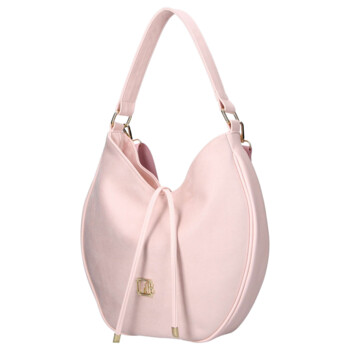 Dámska koženková kabelka cez rameno ružová - Laura Biaggi Elin