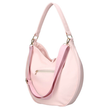 Dámska koženková kabelka cez rameno ružová - Laura Biaggi Elin