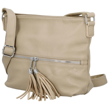 Dámska crossbody kabelka béžová - Paolo bags Gilia