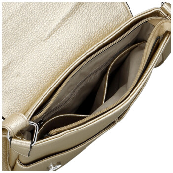 Dámska crossbody kabelka zlatá - Paolo Bags Dilara