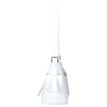 Dámska kožená kabelka cez rameno biela - Delami Vera Pelle Slusch