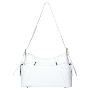 Dámska kožená kabelka cez rameno biela - Delami Vera Pelle Slusch