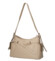 Dámska kožená kabelka cez rameno tmavo béžová - Delami Vera Pelle Slusch