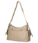 Dámska kožená kabelka cez rameno tmavo béžová - Delami Vera Pelle Slusch