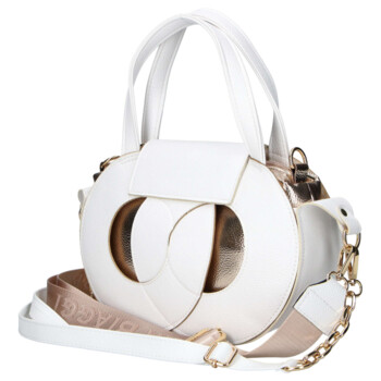 Dámska kabelka do ruky biela - Laura Biaggi Selina