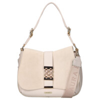 Dámska kabelka do ruky béžová - Laura Biaggi Serena
