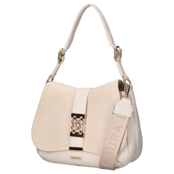 Dámska kabelka do ruky béžová - Laura Biaggi Serena