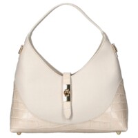 Dámska kožená kabelka béžová - Delami Vera Pelle Aria
