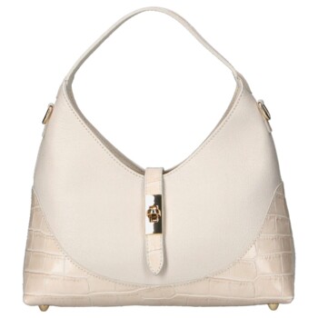 Dámska kožená kabelka béžová - Delami Vera Pelle Aria