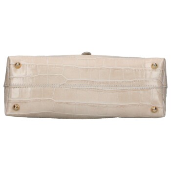 Dámska kožená kabelka béžová - Delami Vera Pelle Aria