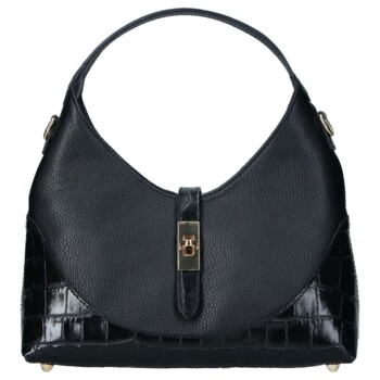 Dámska kožená kabelka čierna - Delami Vera Pelle Aria