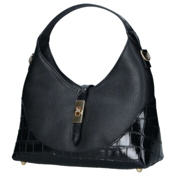 Dámska kožená kabelka čierna - Delami Vera Pelle Aria