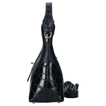 Dámska kožená kabelka čierna - Delami Vera Pelle Aria