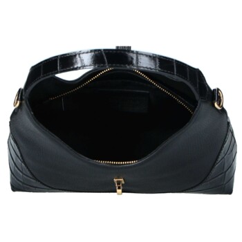 Dámska kožená kabelka čierna - Delami Vera Pelle Aria