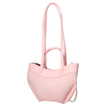 Dámska koženková kabelka cez rameno ružová - Laura Biaggi Celina