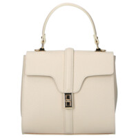 Dámska kožená kabelka do ruky béžová - Delami Vera Pelle Alessia