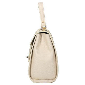 Dámska kožená kabelka do ruky béžová - Delami Vera Pelle Alessia