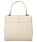 Dámska kožená kabelka do ruky béžová - Delami Vera Pelle Alessia