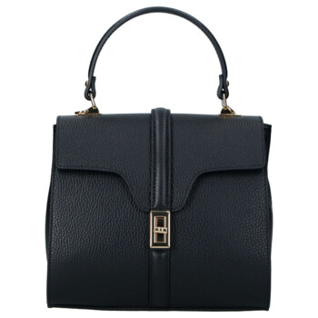 Dámska kožená kabelka do ruky čierna - Delami Vera Pelle Alessia