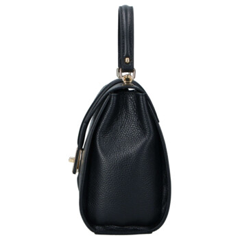 Dámska kožená kabelka do ruky čierna - Delami Vera Pelle Alessia