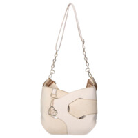 Dámska crossbody kabelka béžová - Laura Biaggi Lorena