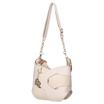 Dámska crossbody kabelka béžová - Laura Biaggi Lorena