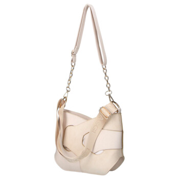 Dámska crossbody kabelka béžová - Laura Biaggi Lorena