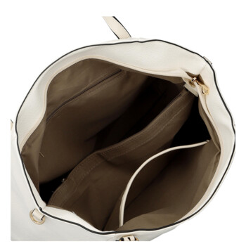 Dámska kabelka na rameno krémová - Firenze Lyna