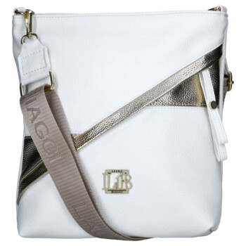 Dámska crossbody kabelka biela - Laura Biaggi Sherica