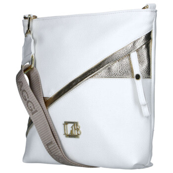 Dámska crossbody kabelka biela - Laura Biaggi Sherica