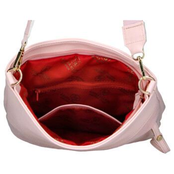 Dámska crossbody kabelka ružová - Laura Biaggi Sherica