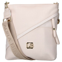 Dámska crossbody kabelka béžová - Laura Biaggi Sherica