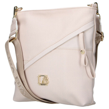 Dámska crossbody kabelka béžová - Laura Biaggi Sherica