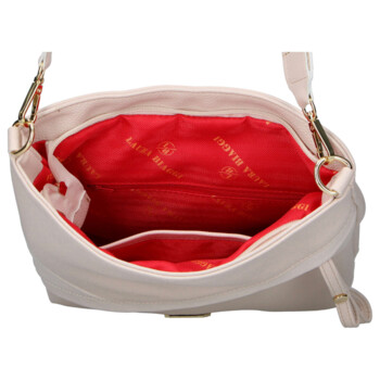 Dámska crossbody kabelka béžová - Laura Biaggi Sherica