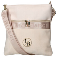 Dámska crossbody kabelka krémová - Laura Biaggi Kiasa