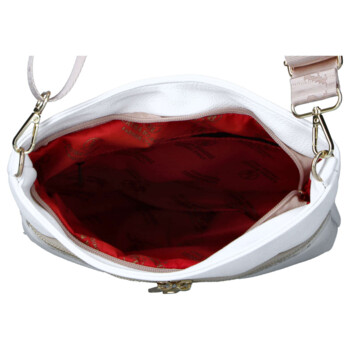 Dámska crossbody kabelka biela - Laura Biaggi Kiasa