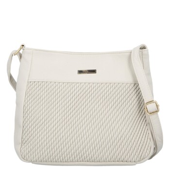 Dámska crossbody kabelka krémová - Firenze Mayra