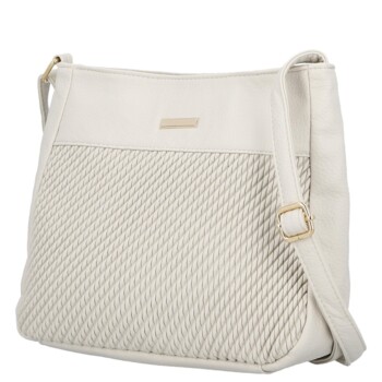 Dámska crossbody kabelka krémová - Firenze Mayra