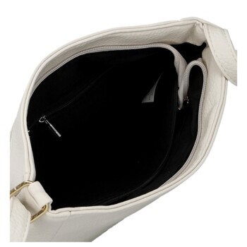 Dámska crossbody kabelka krémová - Firenze Mayra