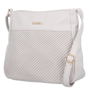 Dámska crossbody kabelka svetlo šedá - Firenze Mayra