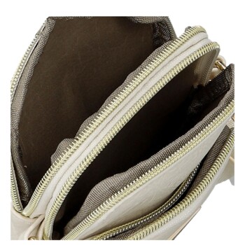 Dámska crossbody kabelka krémová - Firenze Faria