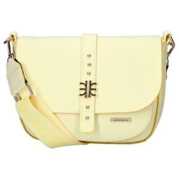Dámska crossbody kabelka svetlo žltá - Laura Biaggi Gana