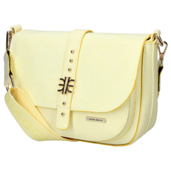 Dámska crossbody kabelka svetlo žltá - Laura Biaggi Gana